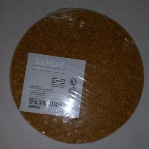 IKEA Heat Trivet - 7" Cork (Set of 3)